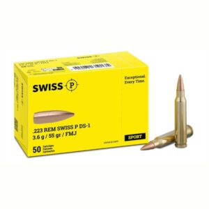 SWISS P .223 Rem. DS-1 3,6g/55gr Target/Match - Munition - 620,00€ per 1000 Schuss